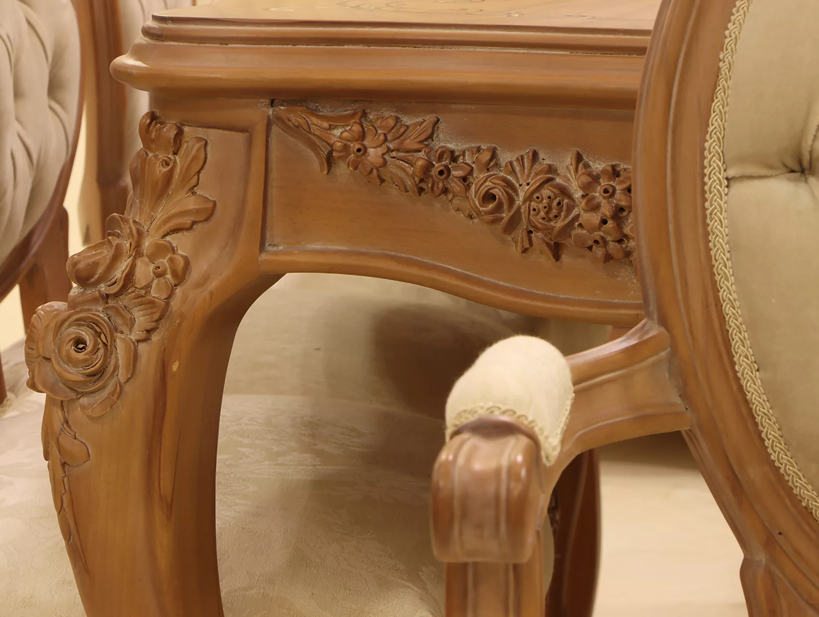 MC-12 cocoa Neoclassic dining set Custom Handmade Furniture Mobilia Cleopatra 34 MC-12 cocoa Neoclassic dining set 34
