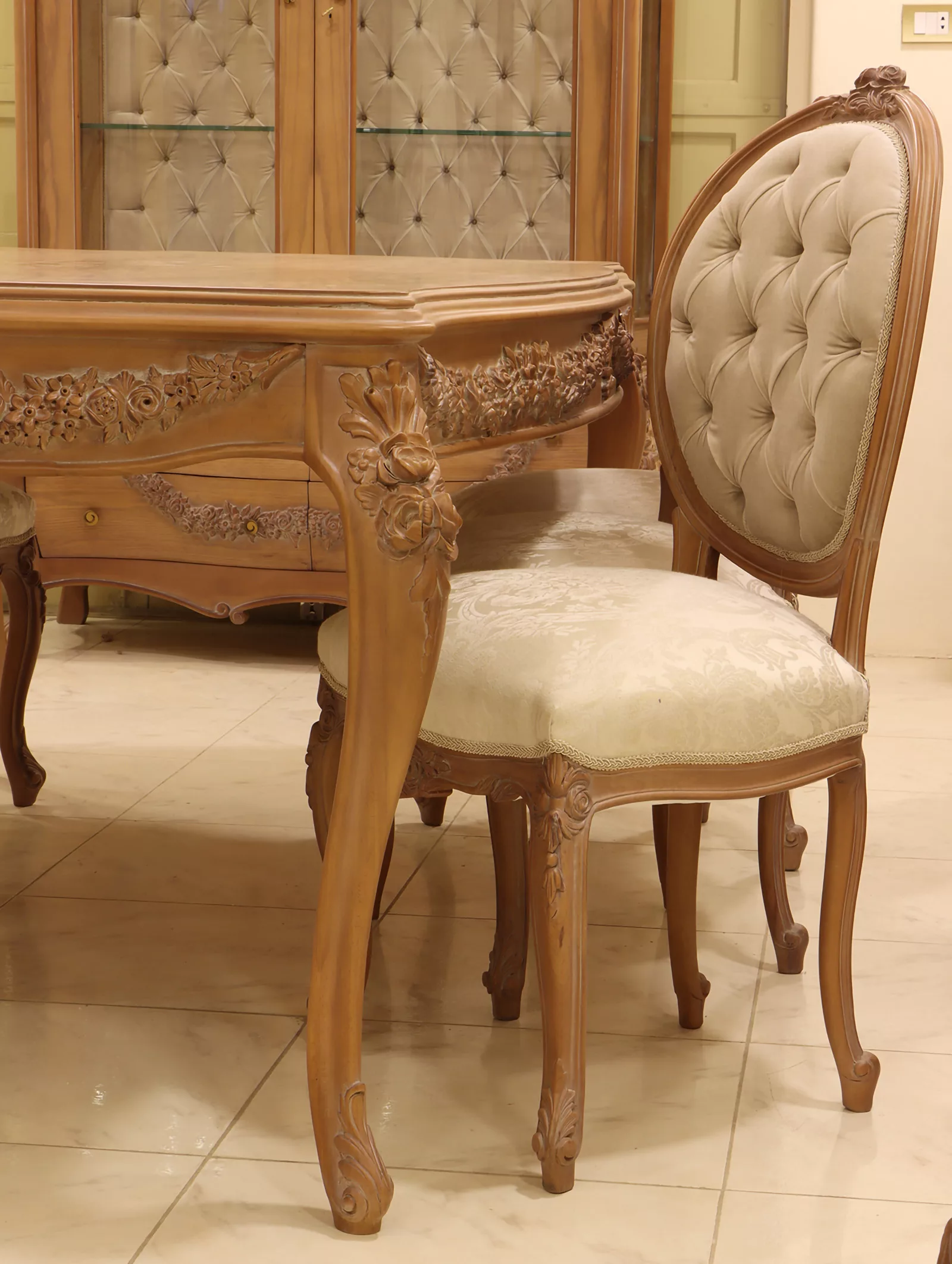 MC-12 cocoa Neoclassic dining set Custom Handmade Furniture Mobilia Cleopatra 26 MC-12 cocoa Neoclassic dining set 26