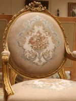 MC-13 cocoa Baroque sofa set . - Image 4