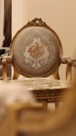 MC-13 cocoa Baroque sofa set . - Image 5