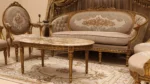 MC-13 cocoa Baroque sofa set . - Image 6