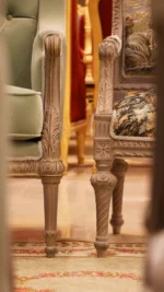 MC-1 Ment green Rococo sofa set . - Image 4