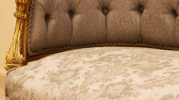 MC-5 natural beige Baroque sofa set . - Image 7