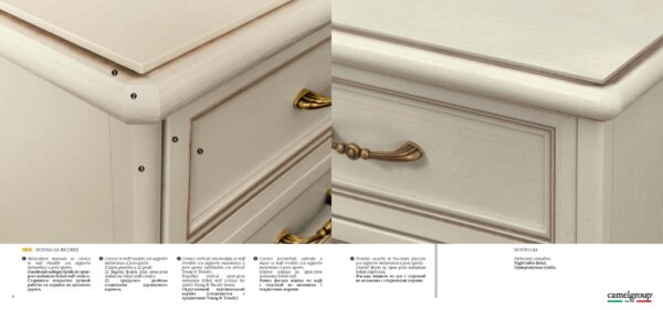 Nostalgia Ricordi White Bedroom Set p8037 By ESF Furniture 32