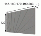 Oro Qs Bed Headboard 150 cm Bed (160 cm) High Gloss *Needs wooden slat frame* with light