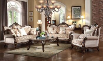 SF8900 Classic Wood Beige 3 PC Living Set by McFerran