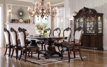 D3600 Solid Wood Dining Room Set for 6 By McFerran