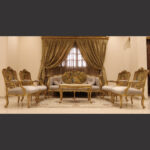 MC-10 moka beige Baroque sofa set . 21