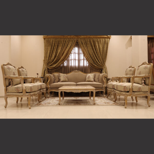MC-14 cocoa Neoclassic sofa set . 4