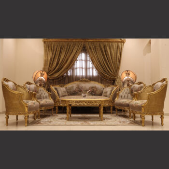 MC-17 coffee Baroque sofa set .