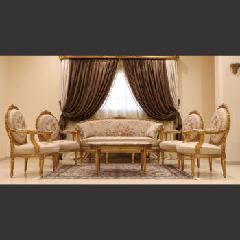 MC-31 natural beige Neoclassic sofa set.