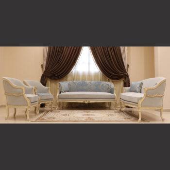 MC-41 Moonlight Blue Neoclassic sofa set .