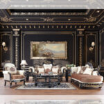 Black Enamel Finish Chair HD-9666 By Homey Design Homey Design Special Orders Mobilia Cleopatra 8 Black Enamel Finish Chair HD-9666 By Homey Design 8