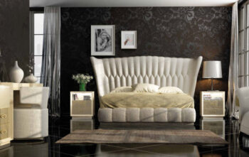 DOR 52 Modern White Bedroom Set p10746 By ESF Furniture