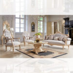 Luxury Gold Finish Sofa HD-2670 By Homey Design Homey Design Special Orders Mobilia Cleopatra 8 Luxury Gold Finish Sofa HD-2670 By Homey Design 8