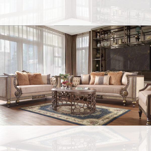 Luxury Gold Sofa HD-3058 By Homey Design 6