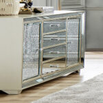 Champagne Silver Dresser HD-6045 By Homey Design Homey Design Special Orders Mobilia Cleopatra 11 Champagne Silver Dresser HD-6045 By Homey Design 11