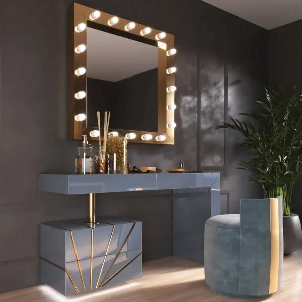 Mat, Shiny Oro Black Bedroom Set Additional Items