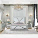 Champagne Silver Nightstand HD-6045 By Homey Design Homey Design Special Orders Mobilia Cleopatra 11 Champagne Silver Nightstand HD-6045 By Homey Design 11