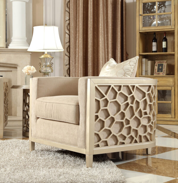 Luxury Champagne Chair HD-8911 By Homey Design