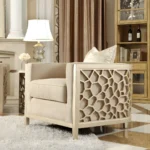Luxury Champagne 3PCs Sofa Set HD-8911 By Homey Design - Image 2