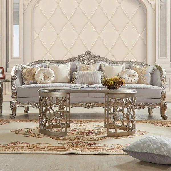 Luxury Silver Sofa HD-20339 By Homey Design