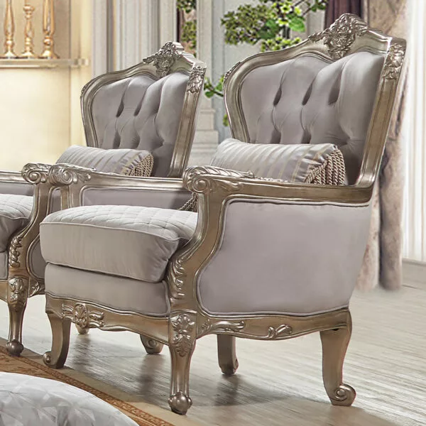 Luxury Silver Chair HD-20339 By Homey Design
