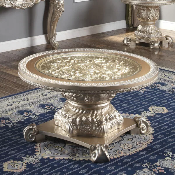 Luxury 7 PCs Dining Table Set HD-8024 By Homey Design 12