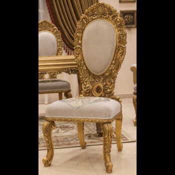 Handmade Bellagio Gold Dinning Side Chair