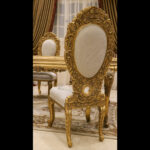 Handmade Bellagio Gold Dinning Side Chair 15