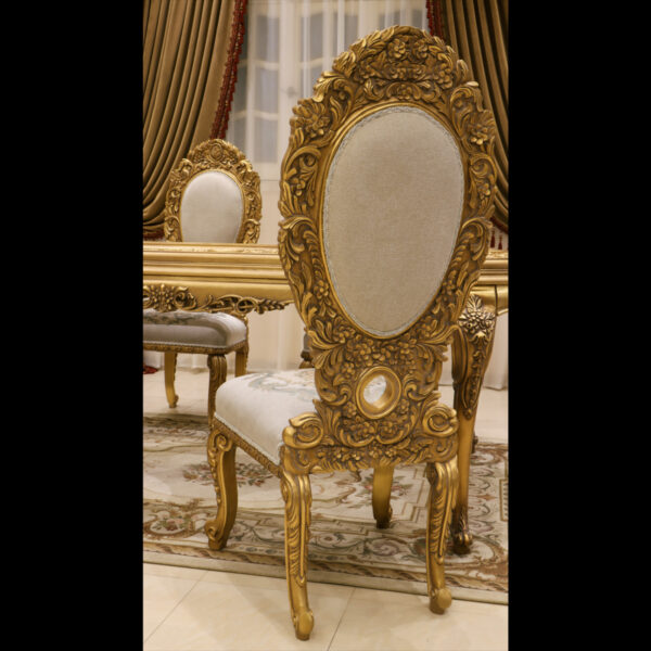 Handmade Bellagio Gold Dinning Side Chair 10