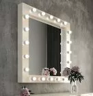 Mirror with Light Bulbs Color 121 Matt