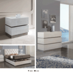 Ivory 626 Ana, M-151, C-151, 6010-C1 Bedroom Set p8393 By ESF Furniture 8