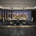 Shiny Elite White Dining room Set Additional items