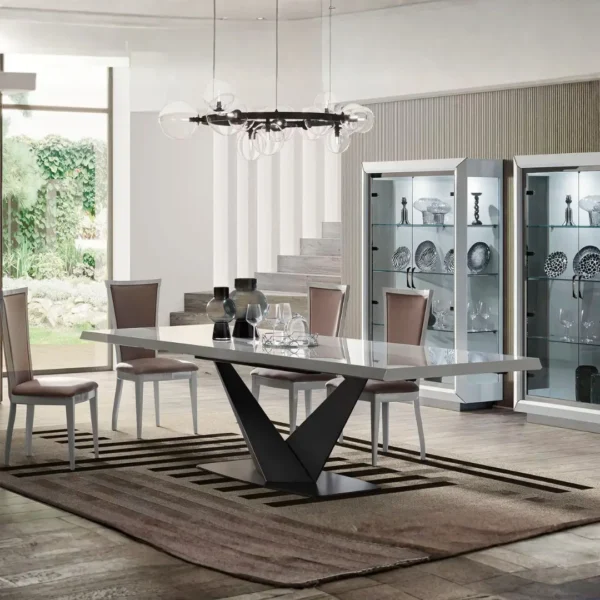 Shiny Elite White Dining room Set Additional items