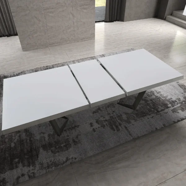 Shiny Elite White Dining room Set Additional items