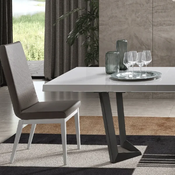 Shiny Elite White Dining room Set Additional items