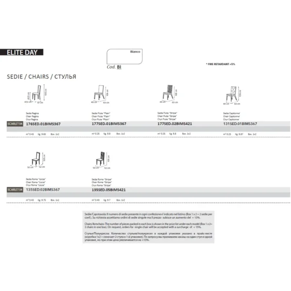 Shiny Elite White Dining room Set Additional items