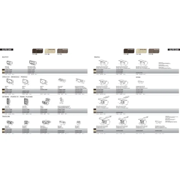 Volare Dining Room Set Gray Additional Items