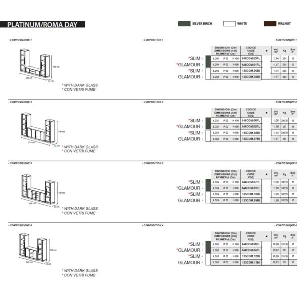 Platinum Dining Set Additional Items