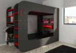 Gamer Bed Red & Black p13194 By ESF Furniture ESF Furniture Mobilia Cleopatra 31 Gamer Bed Red & Black p13194 By ESF Furniture 31