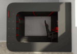 Gamer Bed Red & Black p13194 By ESF Furniture ESF Furniture Mobilia Cleopatra 32 Gamer Bed Red & Black p13194 By ESF Furniture 32