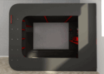 Gamer Bed Red & Black p13194 By ESF Furniture ESF Furniture Mobilia Cleopatra 34 Gamer Bed Red & Black p13194 By ESF Furniture 34