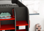 Gamer Bed Red & Black p13194 By ESF Furniture ESF Furniture Mobilia Cleopatra 35 Gamer Bed Red & Black p13194 By ESF Furniture 35