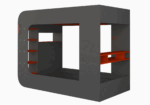 Gamer Bed Red & Black p13194 By ESF Furniture ESF Furniture Mobilia Cleopatra 38 Gamer Bed Red & Black p13194 By ESF Furniture 38