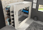 Gamer Bed Natural Color i38210 By ESF Furniture ESF Furniture Mobilia Cleopatra 25 Gamer Bed Natural Color i38210 By ESF Furniture 25