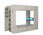 Gamer Bed Natural Color i38210 By ESF Furniture ESF Furniture Mobilia Cleopatra 30 Gamer Bed Natural Color i38210 By ESF Furniture 30