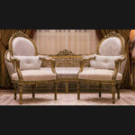 6Pcs Handmade Serenity Ivory Sofa Set 12