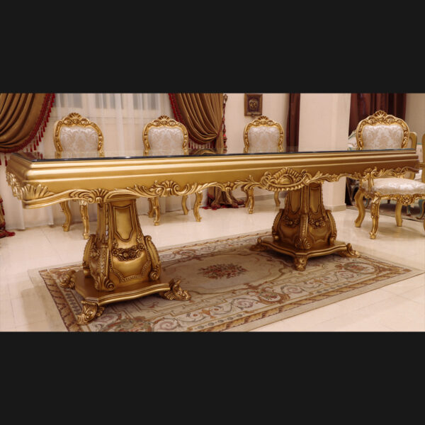 Handmade Palace Gold Dinning Table 8
