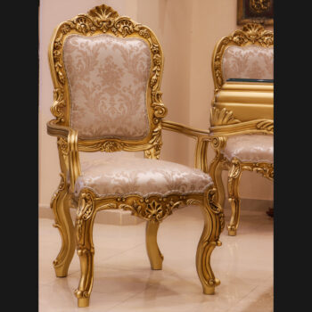 Handmade Palace Gold Arm Chair